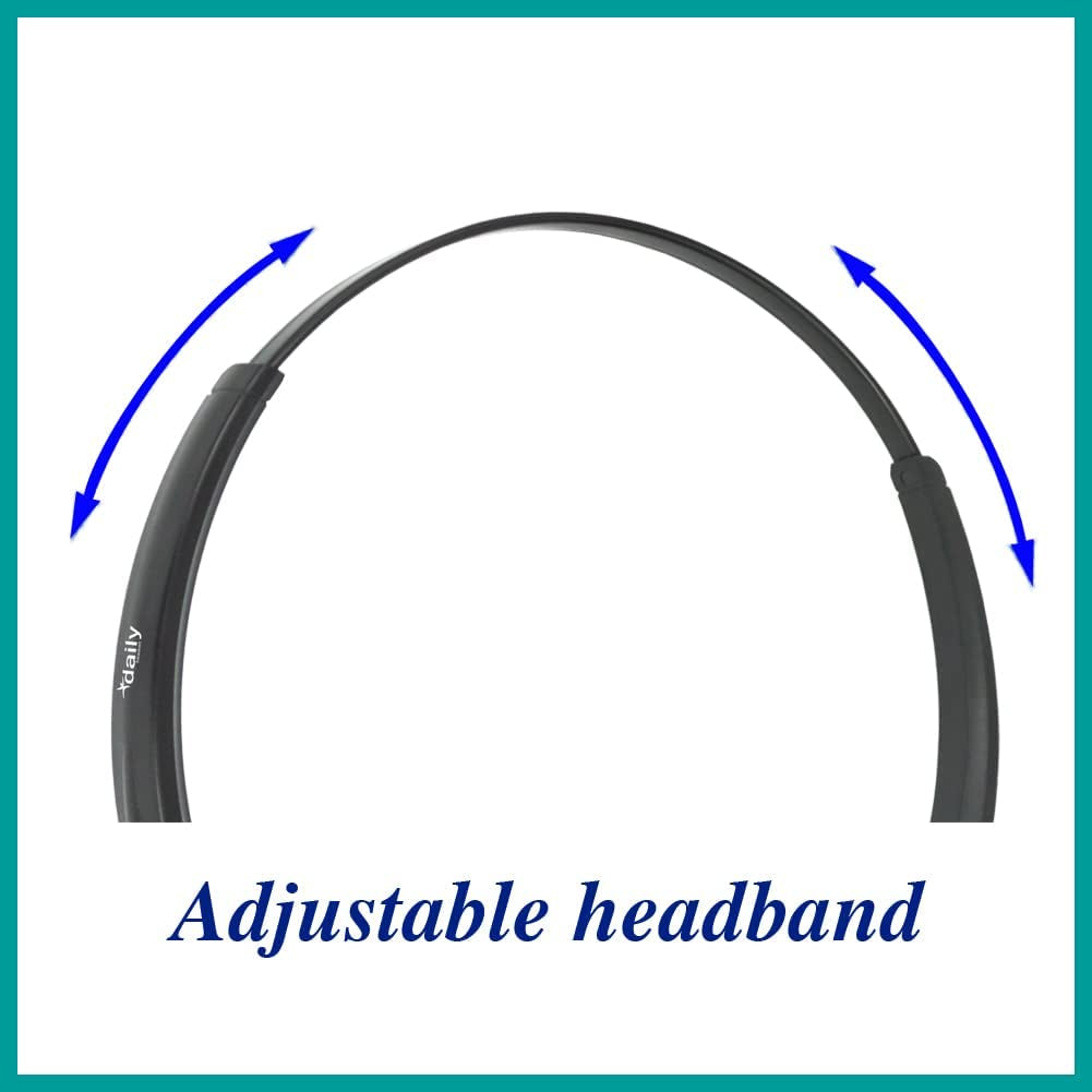 Phone Headset Compatible with Grandstream Yealink Snom Phones Microphone Noise Cancelling Headphones HD Voice RJ9 & 3.5Mm (CTIA) Adapter (Binaural)