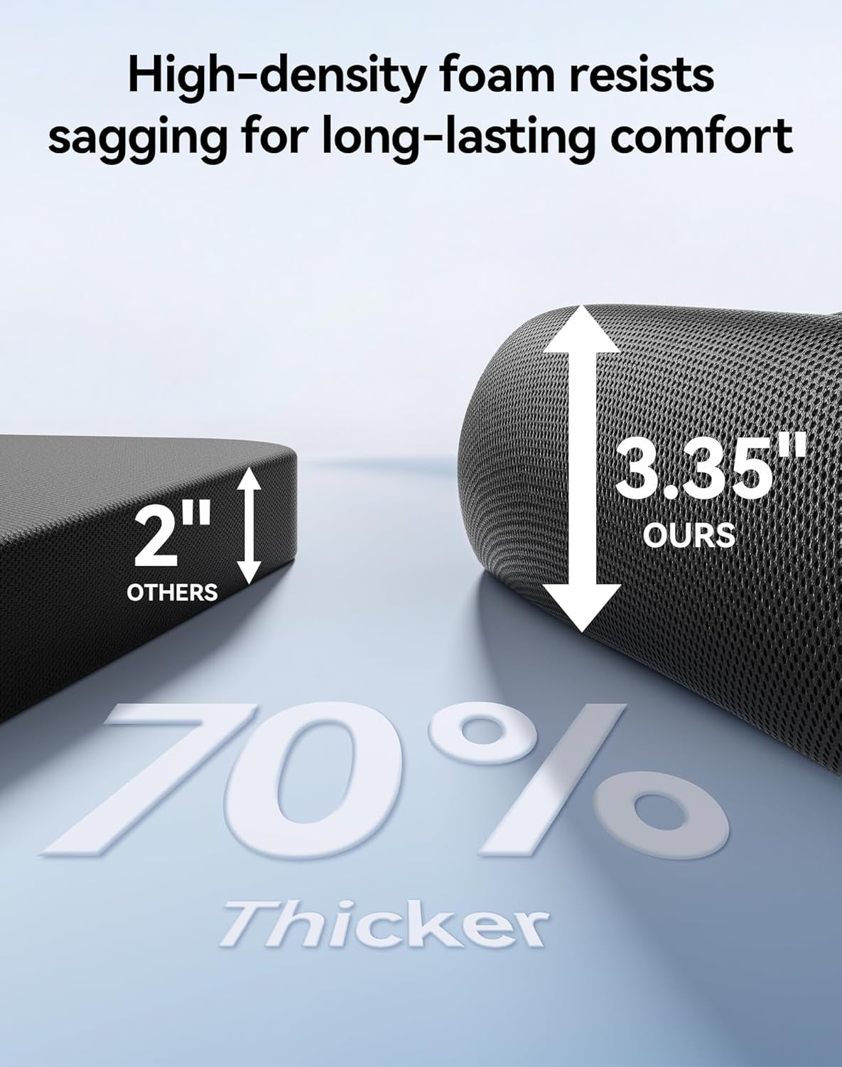 M18 Ergonomic Office Chair for Big and Tall People Adjustable Headrest with 2D Armrest Lumbar Support and PU Wheels Swivel Tilt Function Black