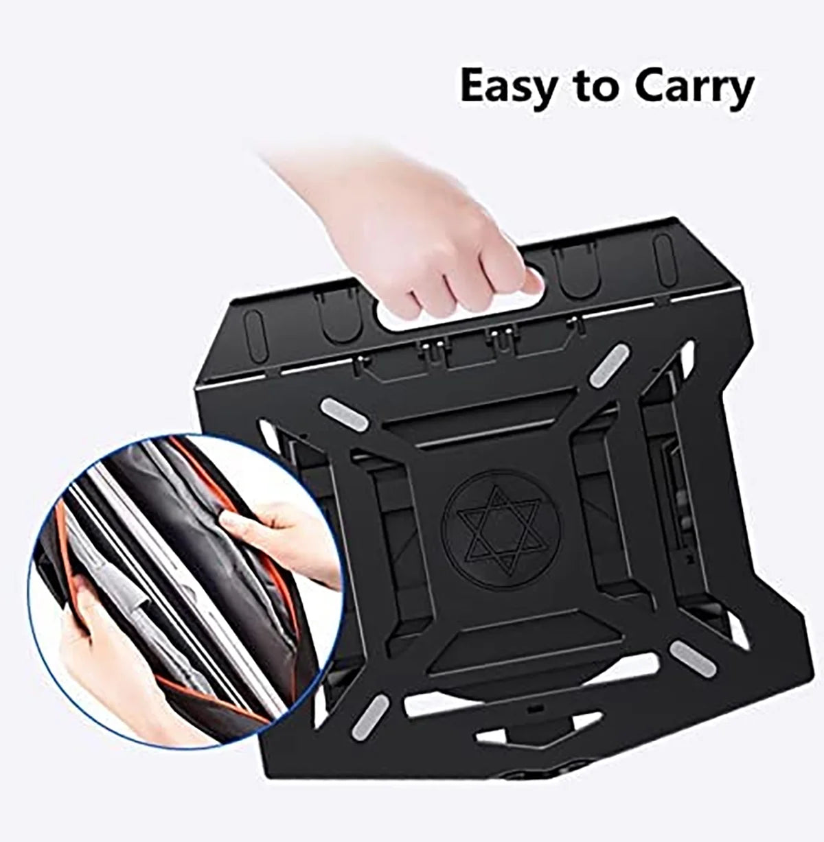 Rotatable  for 10-17" Laptops, Adjustable Height Laptop Riser for Desk, Portable Computer Stands Swivel Laptop Support with Phone Stand, Notebook Mount Holder Macbook Air Pro Lift