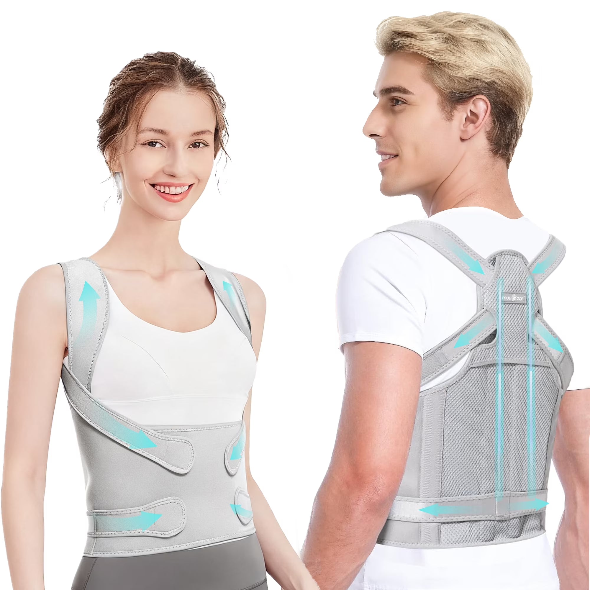 Back Brace Posture Corrector for Women and Men, Back Straightener Posture Corrector, Scoliosis and Hunchback Correction, Back Pain, Spine Corrector, Support, Adjustable Posture Trainer,Small