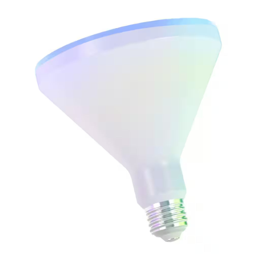 150-Watt Equivalent PAR38 Multi-Color 9000K Wi-Fi LED Light Bulb Works W/Alexa/Hey Google/Homekit Tunable White (1-Pack)