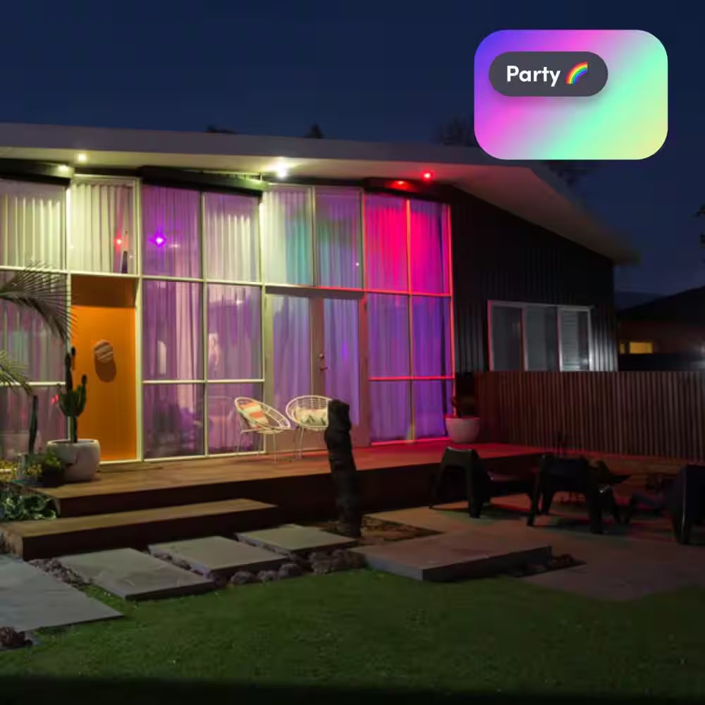 150-Watt Equivalent PAR38 Multi-Color 9000K Wi-Fi LED Light Bulb Works W/Alexa/Hey Google/Homekit Tunable White (4-Pack)