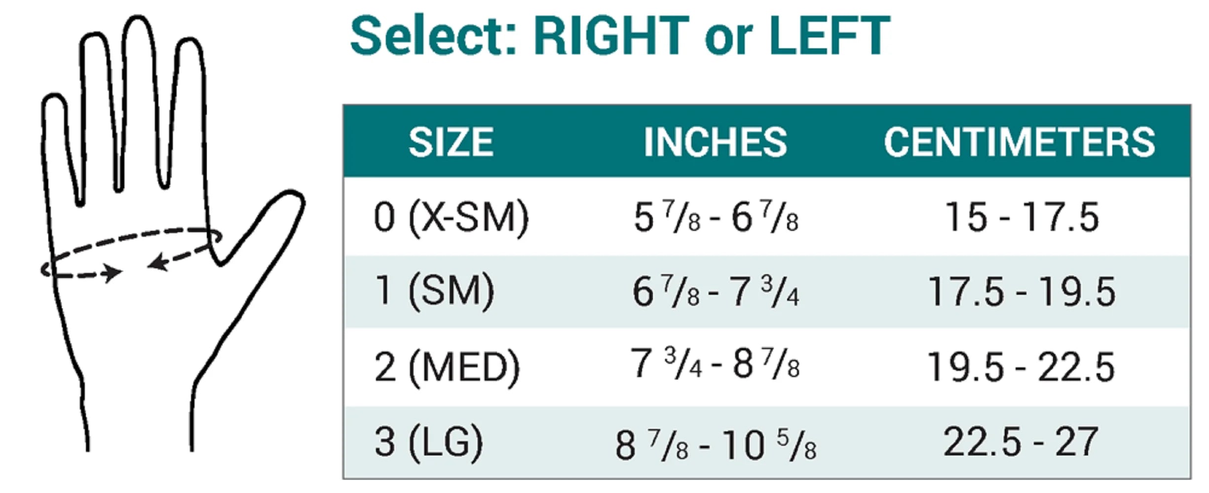 Metagrip Thumb Brace Size: 2 (7-3/4 - 8-7/8"), Style: Left