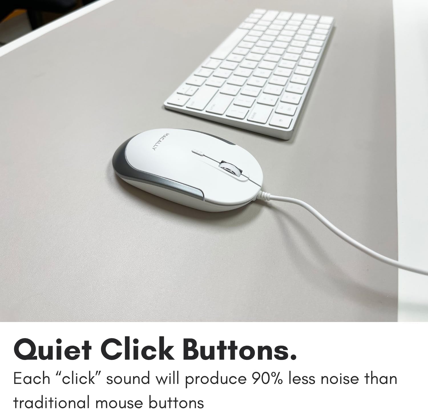 Wired USB C Mouse for Mac & Windows - 3 Button & Scroll Wheel USB Type C Mouse - Comfortable Ambidextrous Design - Compact Wired Mouse with Optical Sensor & DPI Switch 800/1200/1600/2400