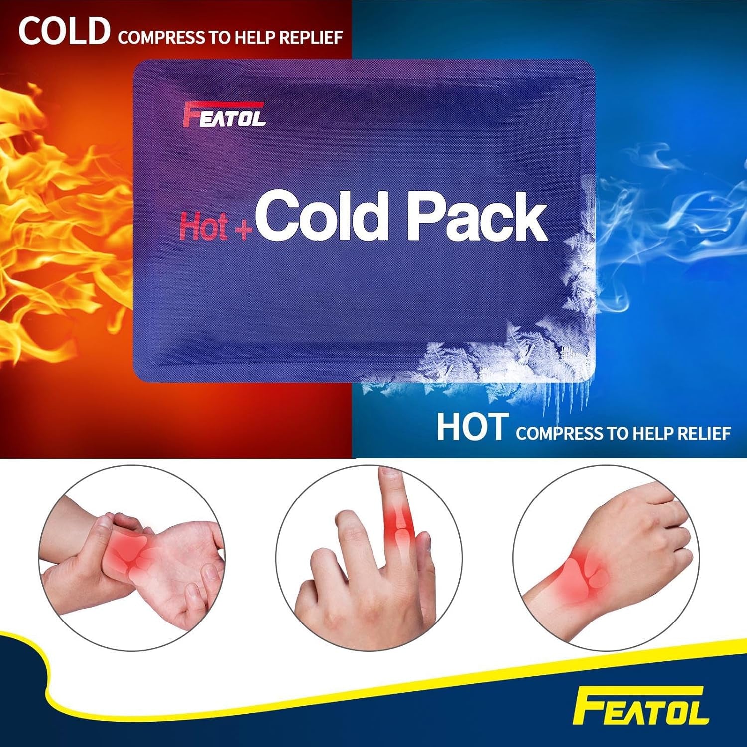 Wrist Brace Carpal Tunnel, Night Support Brace with Wrist Splint, Adjustable Straps, Hot/Ice Pack for Women and Men, Right Hand, Large/X-Large, Tendinitis, Arthritis, Pain Relief