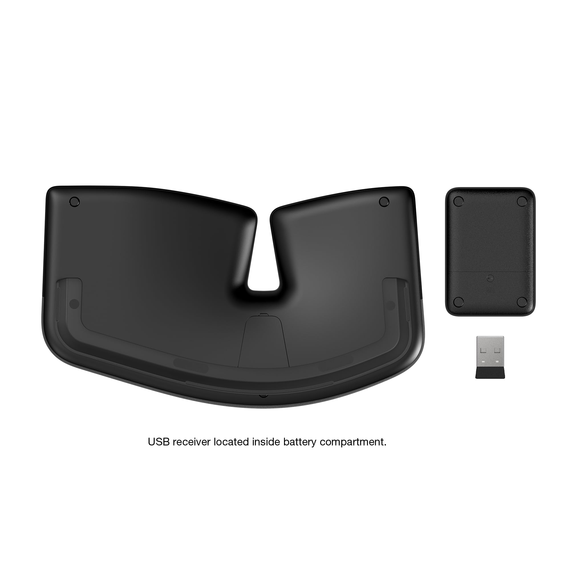 Incase Sculpt Ergonomic Keyboard – Designed by Microsoft – Split Keyset Design, Palm Rest, Contoured Layout, One-Touch Windows Button, AES 128-Bit Encryption, Includes Separate Number Pad – Black