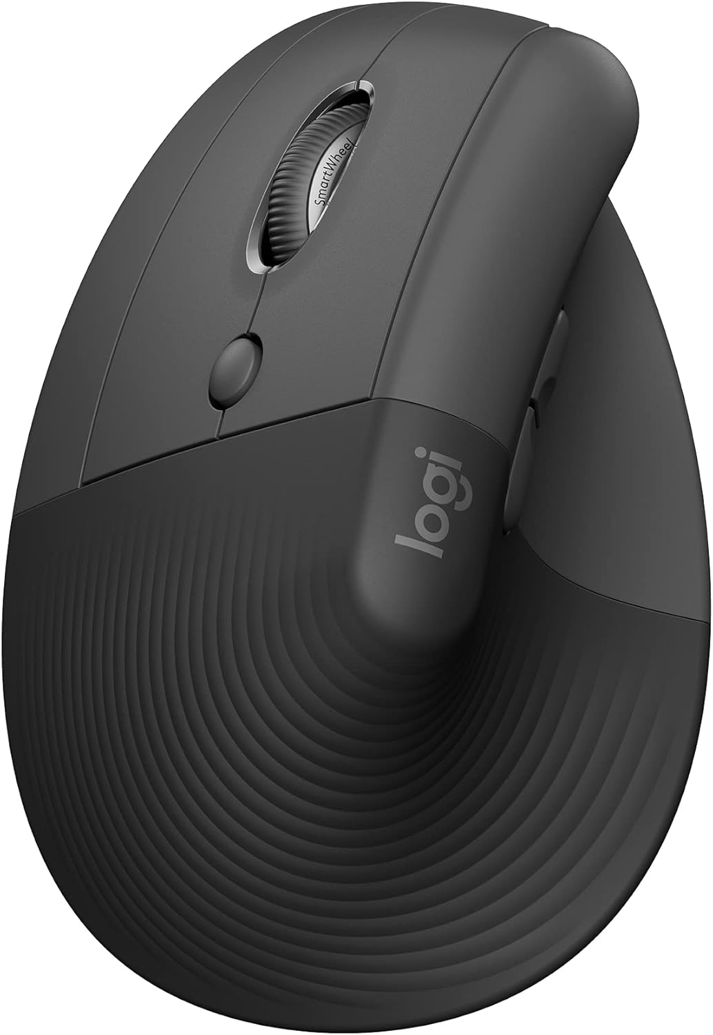 Logitech Lift Vertical Ergonomic Mouse, Wireless Bluetooth or USB Receiver, Quiet Clicks, 4 Buttons, Left Hand Wireless Mouse, Windows/macOS/iPadOS, Laptop, PC