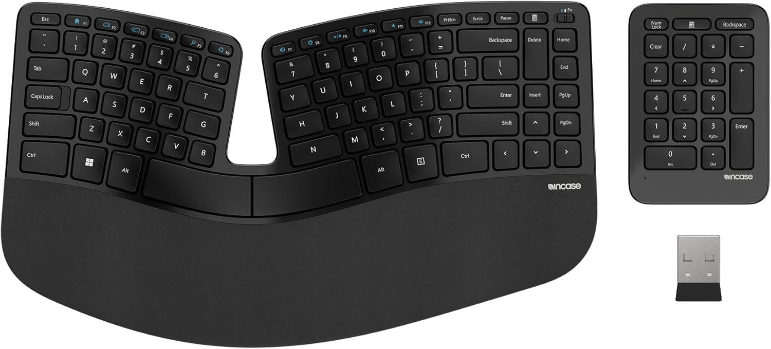 Incase Sculpt Ergonomic Keyboard with Split Design & Number Pad