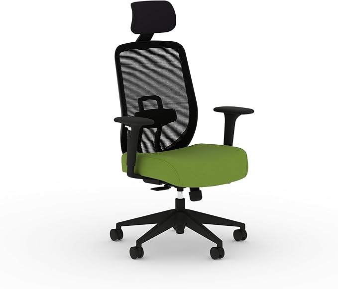 HON Altern Ergonomic Office Chair with Headrest, Arms, Wheels, Foam Cushion Seat, Mid Back Home Office Desk Chair Comfy, Height Adjustable Arms, Synchro-Tilt