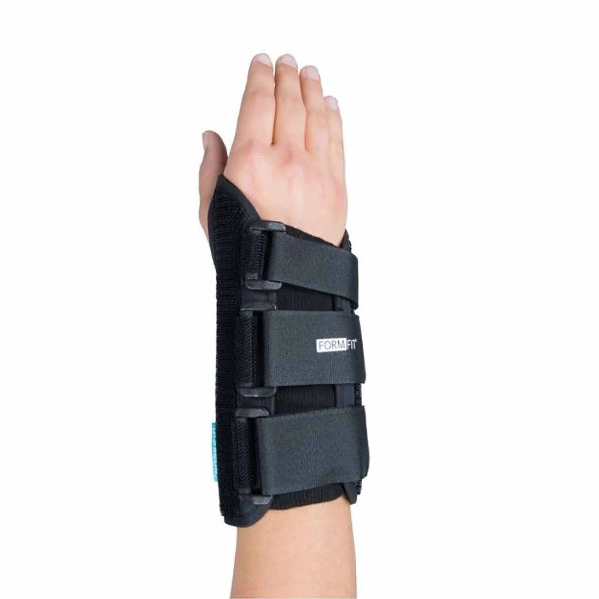 Formfit Black Aluminum / Cotton / Polyester Hook and Loop Strap Wrist Brace for Left Hand 317083
