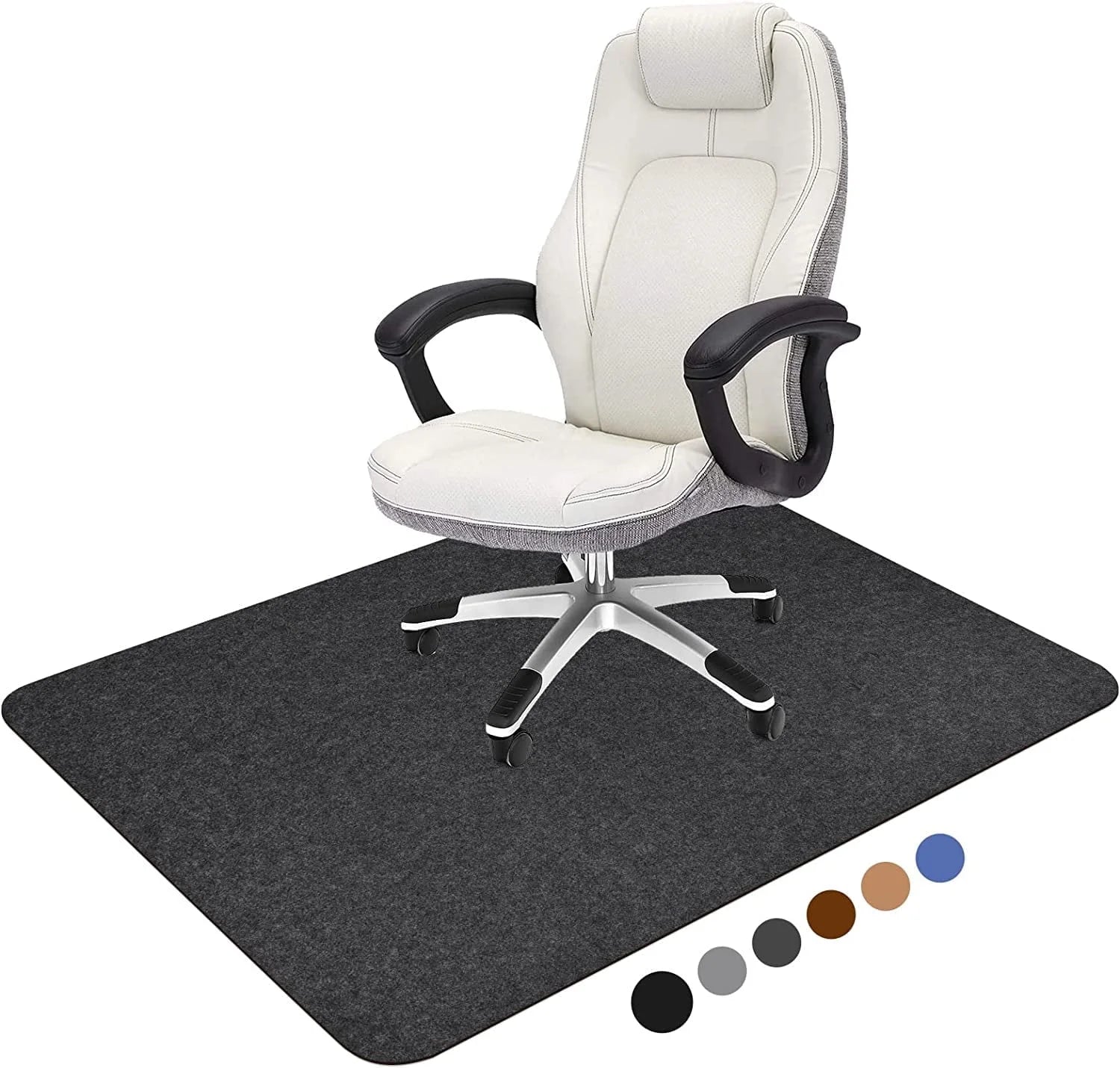 Chair Mat for Hardwood Floor,55" X 35"Office Chair Mats,Floor Protector for Desk Chair,Dark Grey