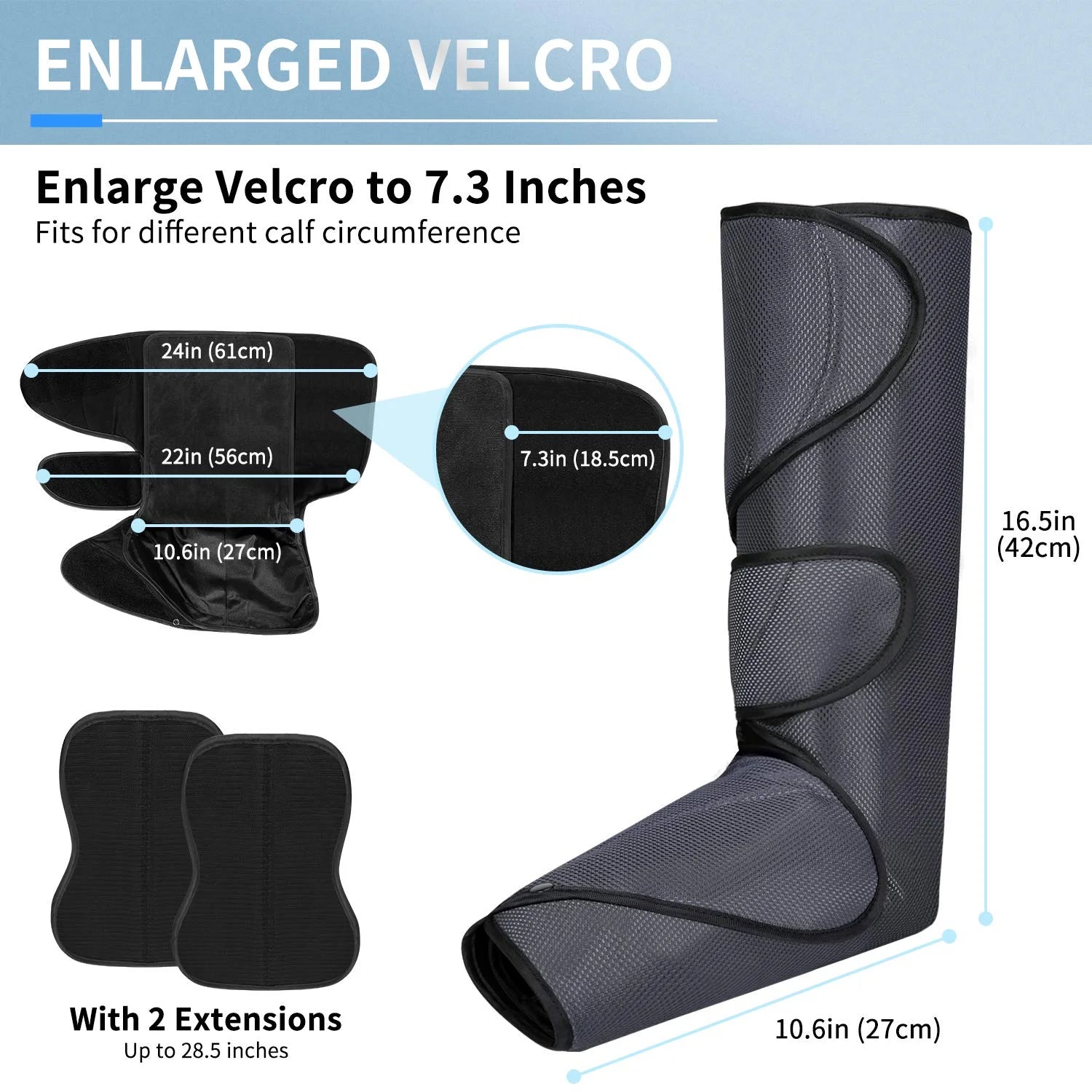 Leg Massager with Heat for Circulation, Foot and Calf Massager Heated Compression FSA/HSA Eligible