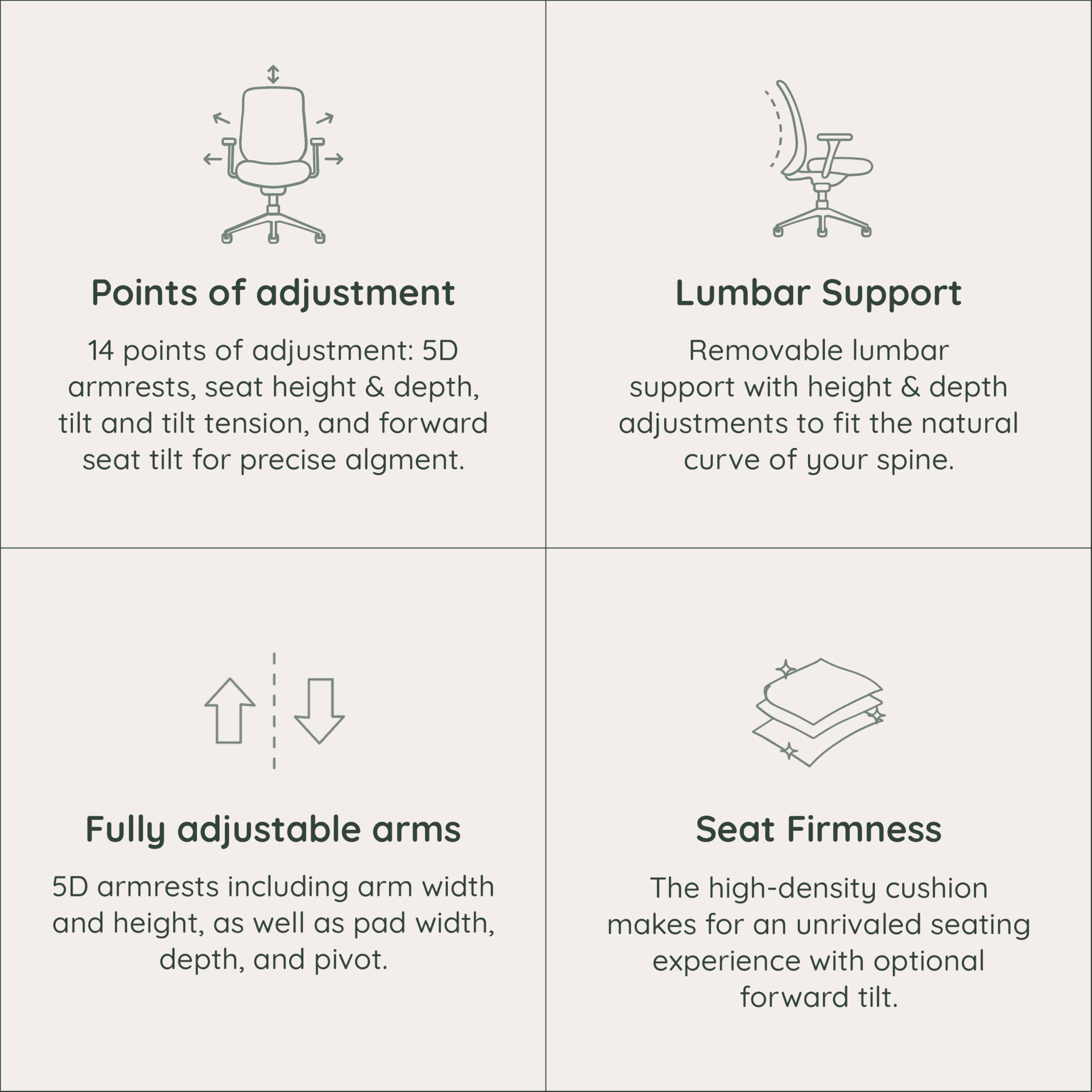 Branch Ergonomic Chair Pro - Mesh Office Chair with 14 Points of Adjustment - Height, Depth & Tilt Adjustable - 5D Armrests - Forward Tilt, Smooth Recline, and Lumbar Support - Black