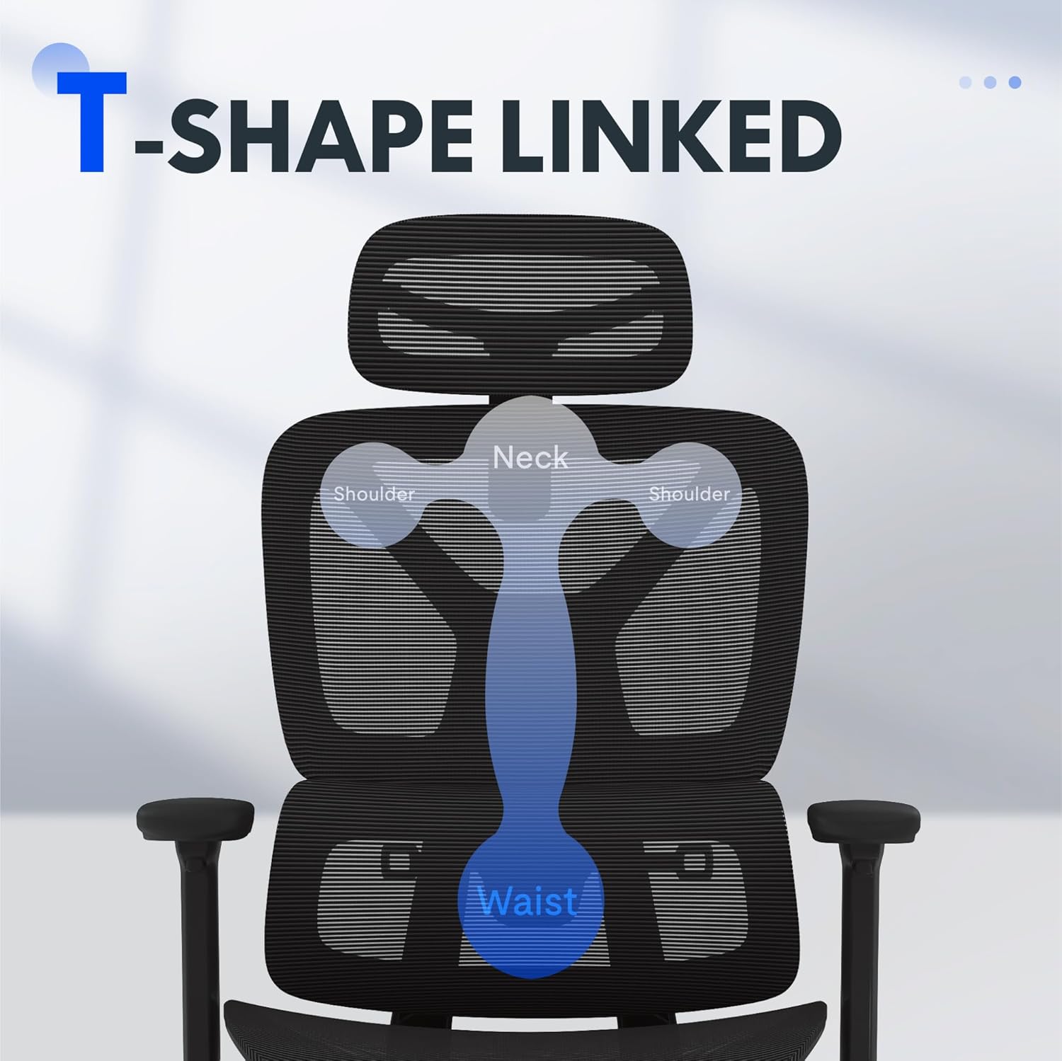 FLEXISPOT ErgoX Premium Ergonomic Office Chair with Footrest- Adjustable 3D Armrests, Dynamic Lumbar Support, Recline & Tilt Function, Mesh Seat, for Home & Office Use