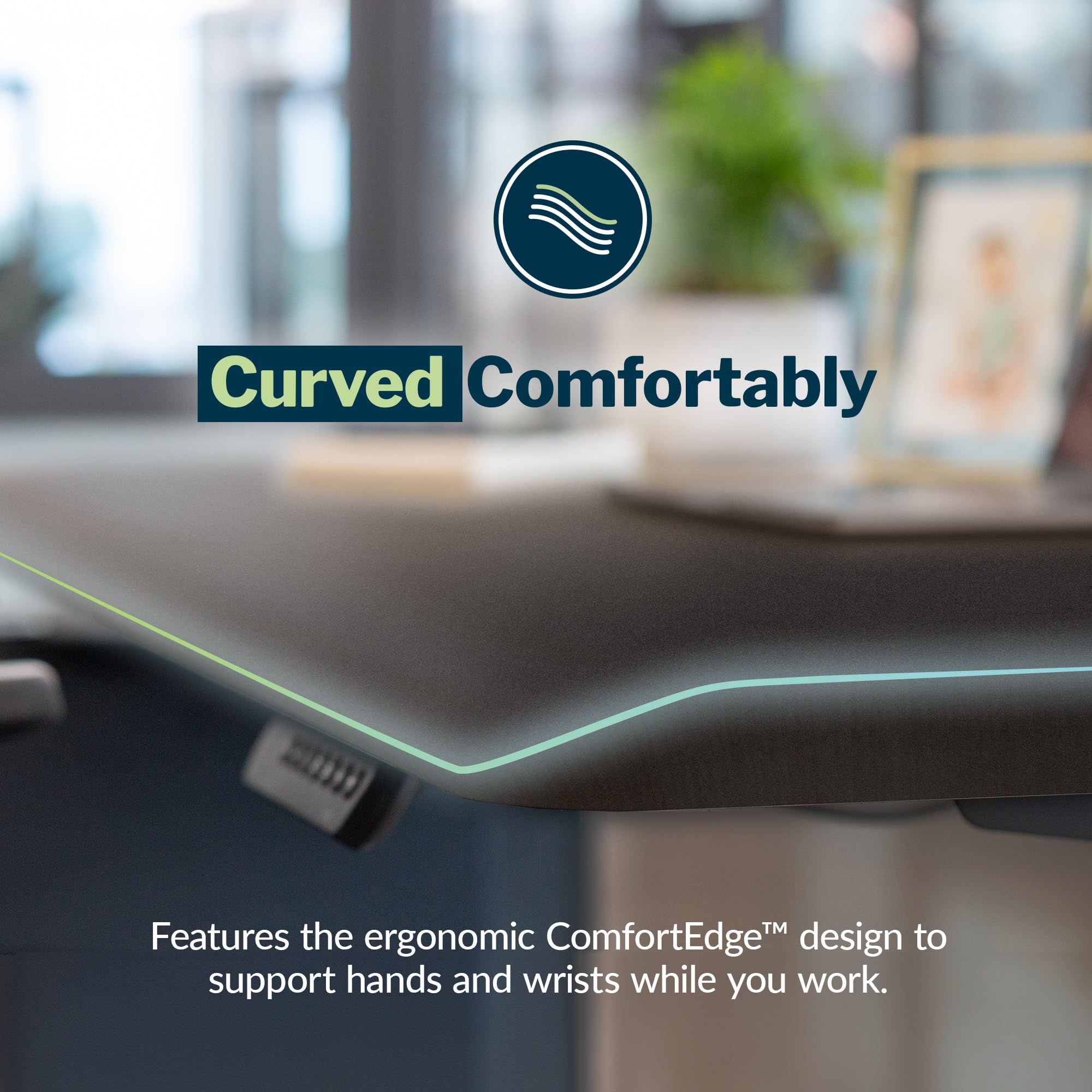 Vari ComfortEdge 80x60 L-Shape Electric Standing Desk – Height Adjustable Sit-Stand VariDesk for Corner Office with Reversible Left/Right Design + Black Laminate Top/Slate Legs (Ships in 3 Boxes)