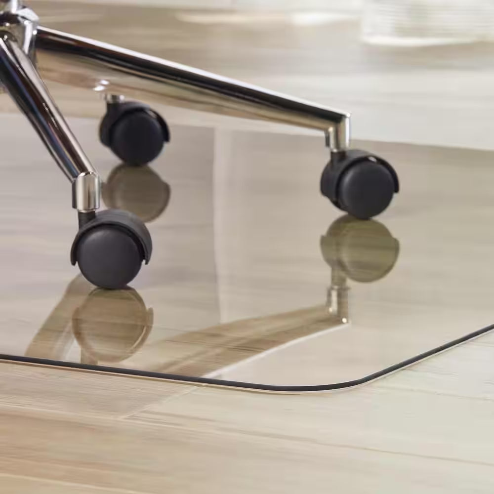 36 In. W X 48 In. L X 0.150 In. T Clear Polycarbonate Chair Mat for Carpet and Hard Floors