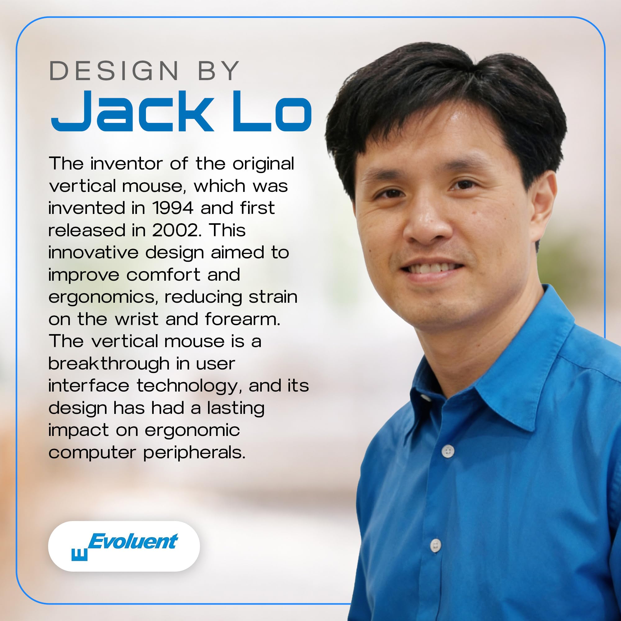 Evoluent – Inventor of The Vertical Mouse – VMC Vertical Ergonomic Mouse Wireless USB/Bluetooth Ergo Design for Right Hand M-L, Sculpted Comfort, 4 Speeds, Copy & Paste Buttons