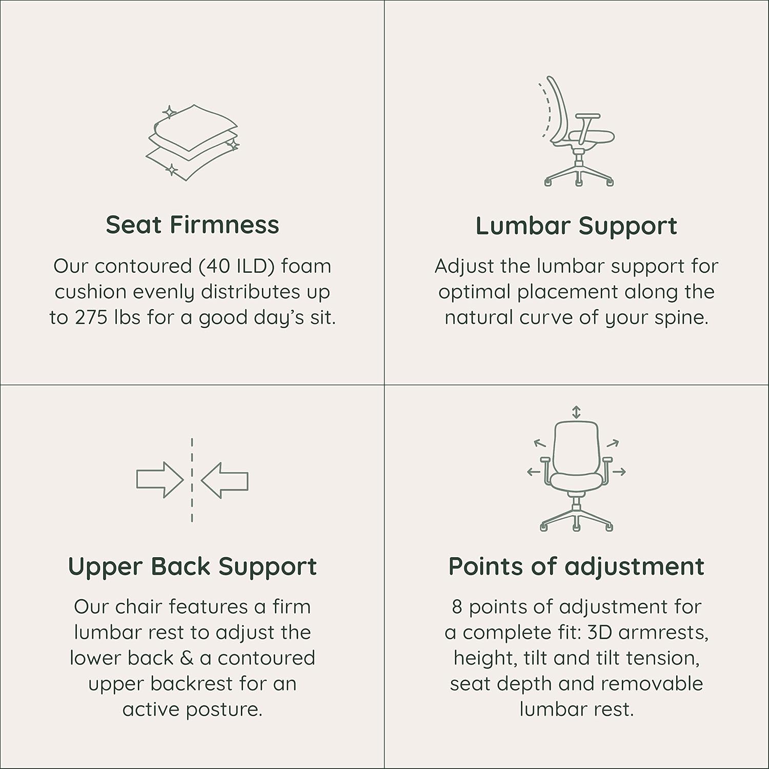 Branch Ergonomic Chair - A Versatile Desk Chair with Adjustable Lumbar Support, Breathable Mesh Backrest, and Smooth Wheels - Experience Optimal Comfort and Support