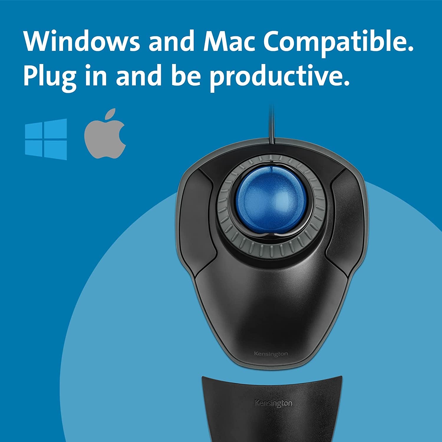 Orbit Trackball Mouse with Scroll Ring (K72337US), 4 1/2X5 1/2X2"