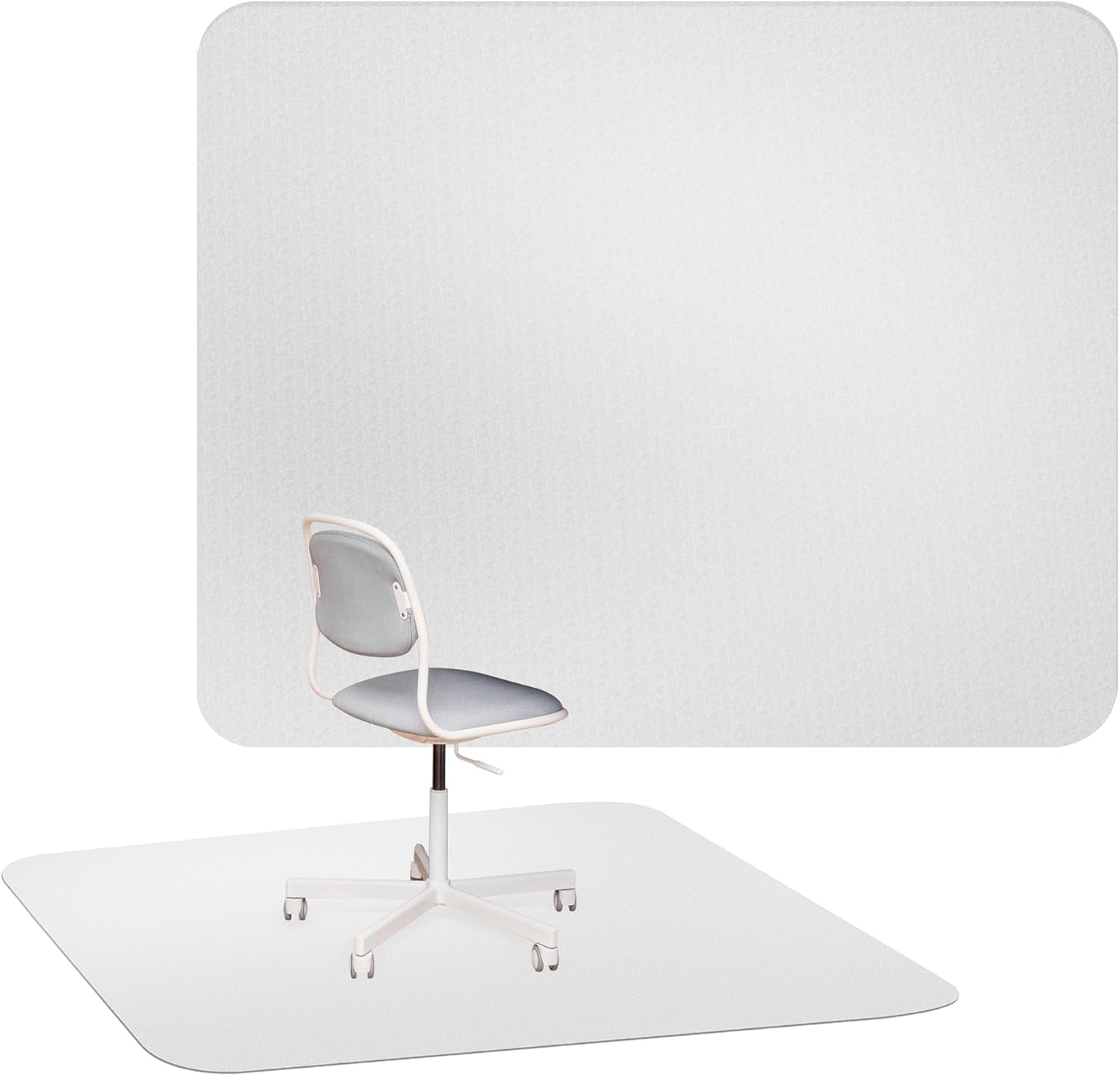 Office Chair Mat for Hardwood Floor, 47"X 59"- PVC under Desk Mat for Computer Chairs on Harwood, Tile and Carpet Floor - Plastic Protector