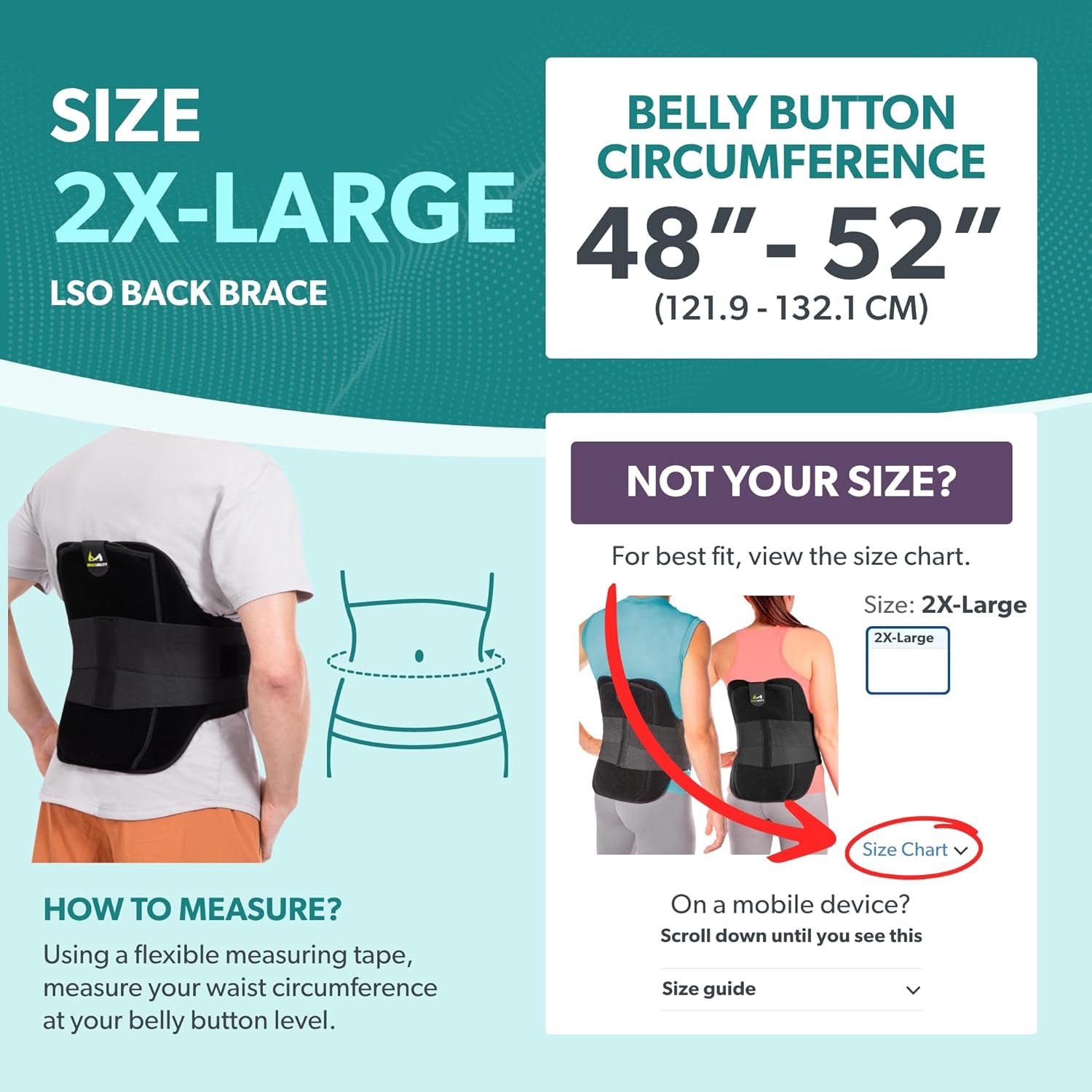 LSO Back Brace for Herniated, Degenerative & Bulging Disc Pain Relief, Sciatica, Spine Stenosis | Medical Lumbar Support Device for Post Surgery & Fractures with Hot/Cold Therapy (2XL)