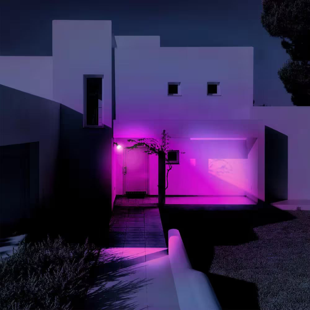 150-Watt Equivalent PAR38 Multi-Color 9000K Wi-Fi LED Light Bulb Works W/Alexa/Hey Google/Homekit Tunable White (4-Pack)