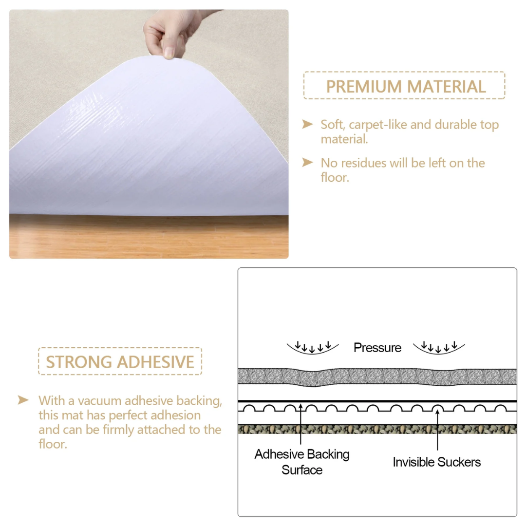 ANMINY 36" x 48" Office Chair Mat for Hardwood Floor - Non-Slip Desk Chair Protector for Home Office, Living Room & Study (Beige)