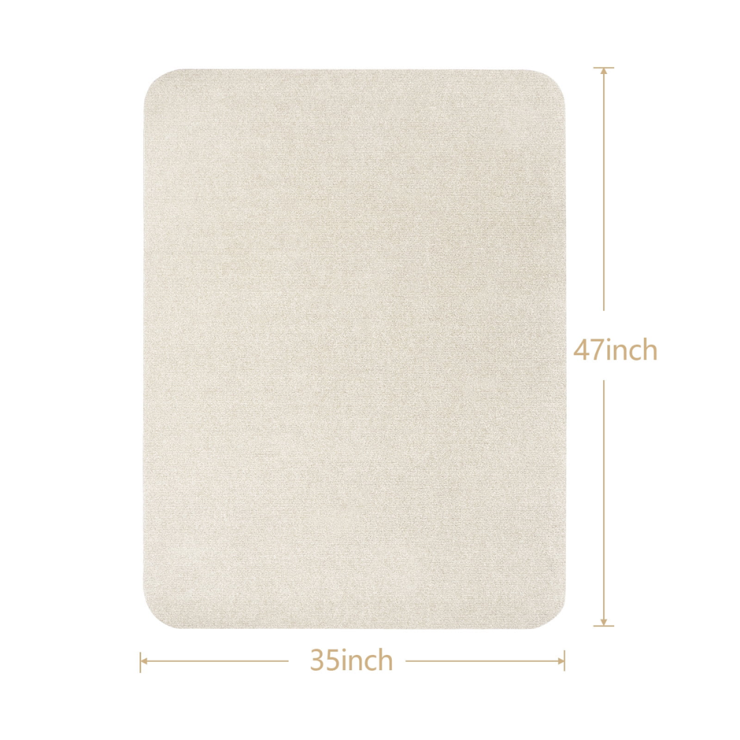 ANMINY 36" x 48" Office Chair Mat for Hardwood Floor - Non-Slip Desk Chair Protector for Home Office, Living Room & Study (Beige)