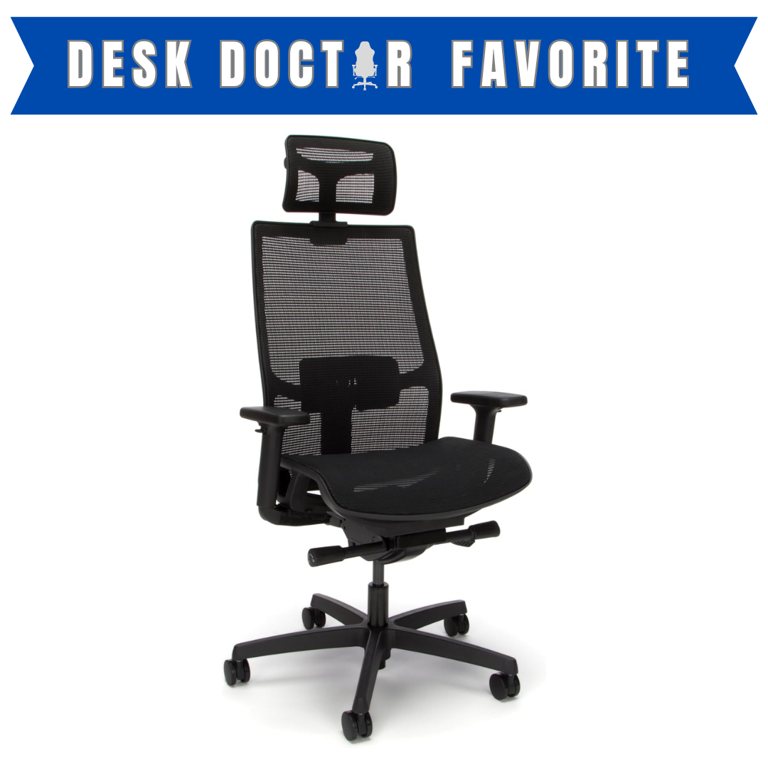 HON Ignition 2.0 Ergonomic Office Chair with Headrest, Adjustable Tilt, Swivel Wheels, Comfy for Long Hours, Home Office Desk Chairs