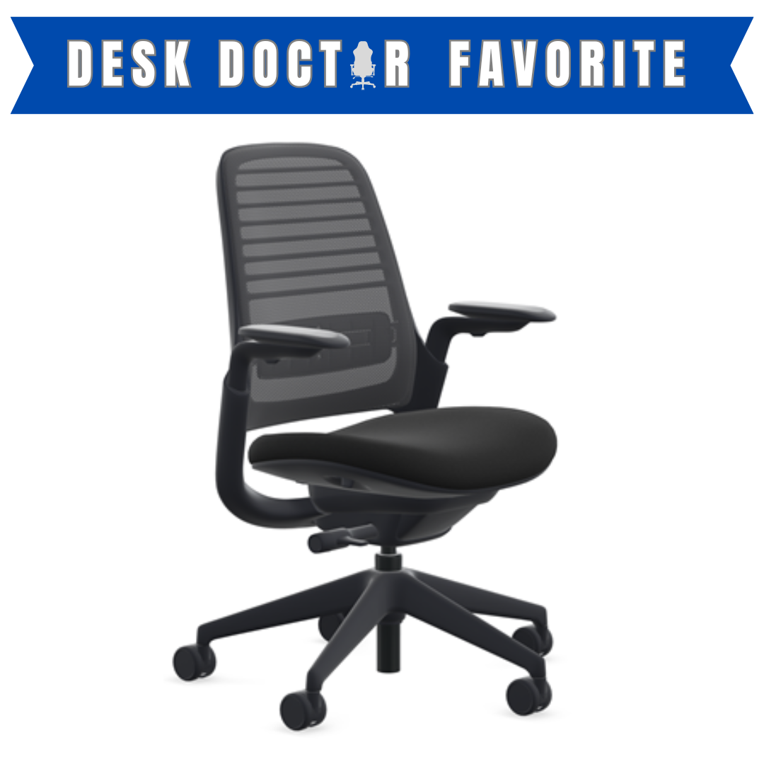 Steelcase Series 1 Office Chair - Ergonomic Work Chair with Wheels for Carpet - Helps Support Productivity - Weight-Activated Controls, Back Supports & Arm Support - Easy Assembly