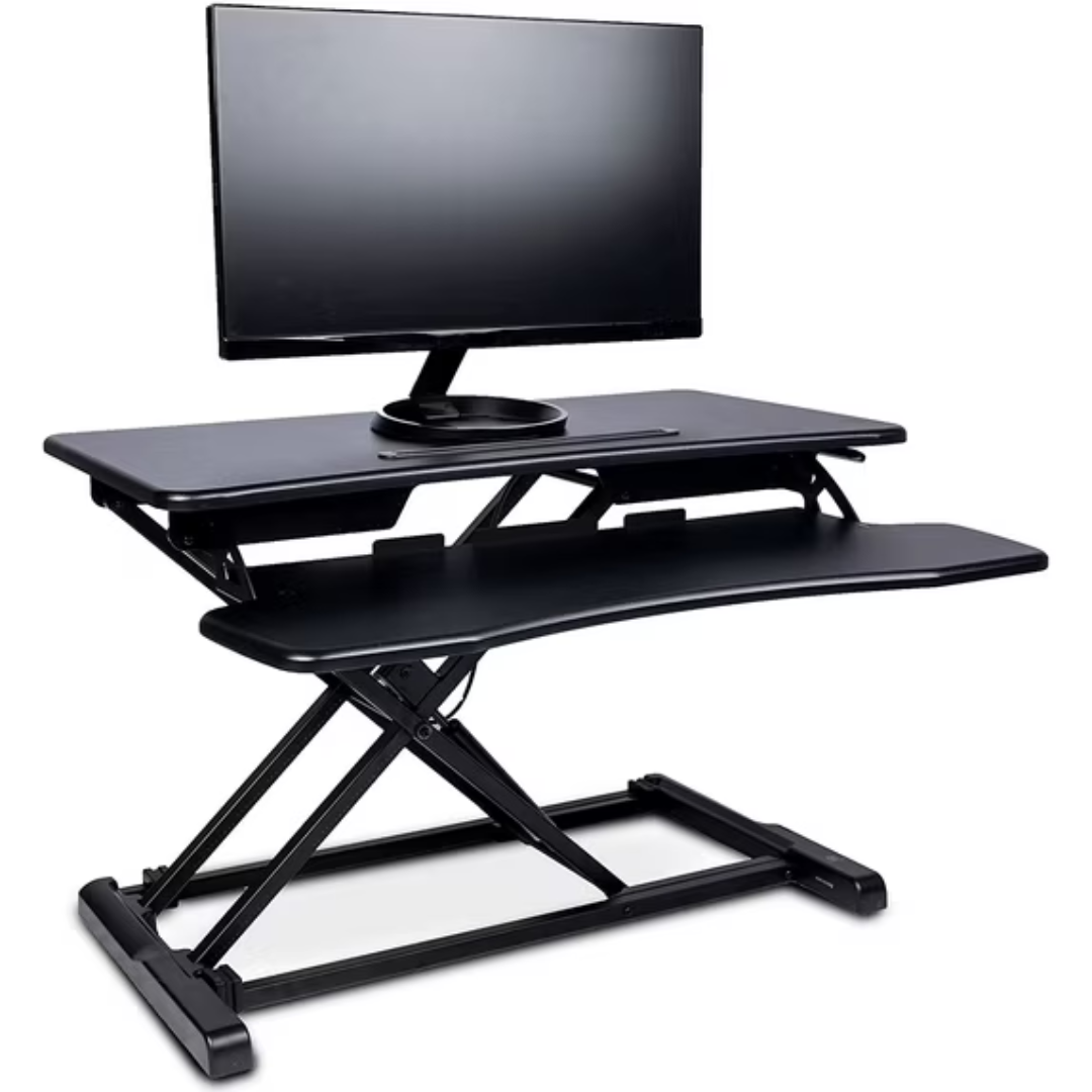 TechOrbits Black Standing 32" Wing Shaped Desktop Converter