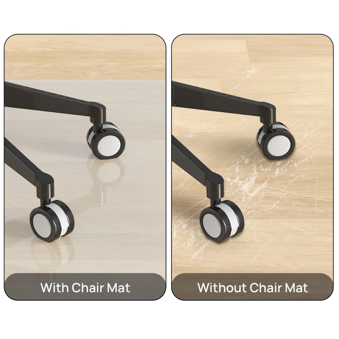 36" x 48" Plastic Office Chair Mat for Hardwood Floor - Home Desk Chair Floor Protector