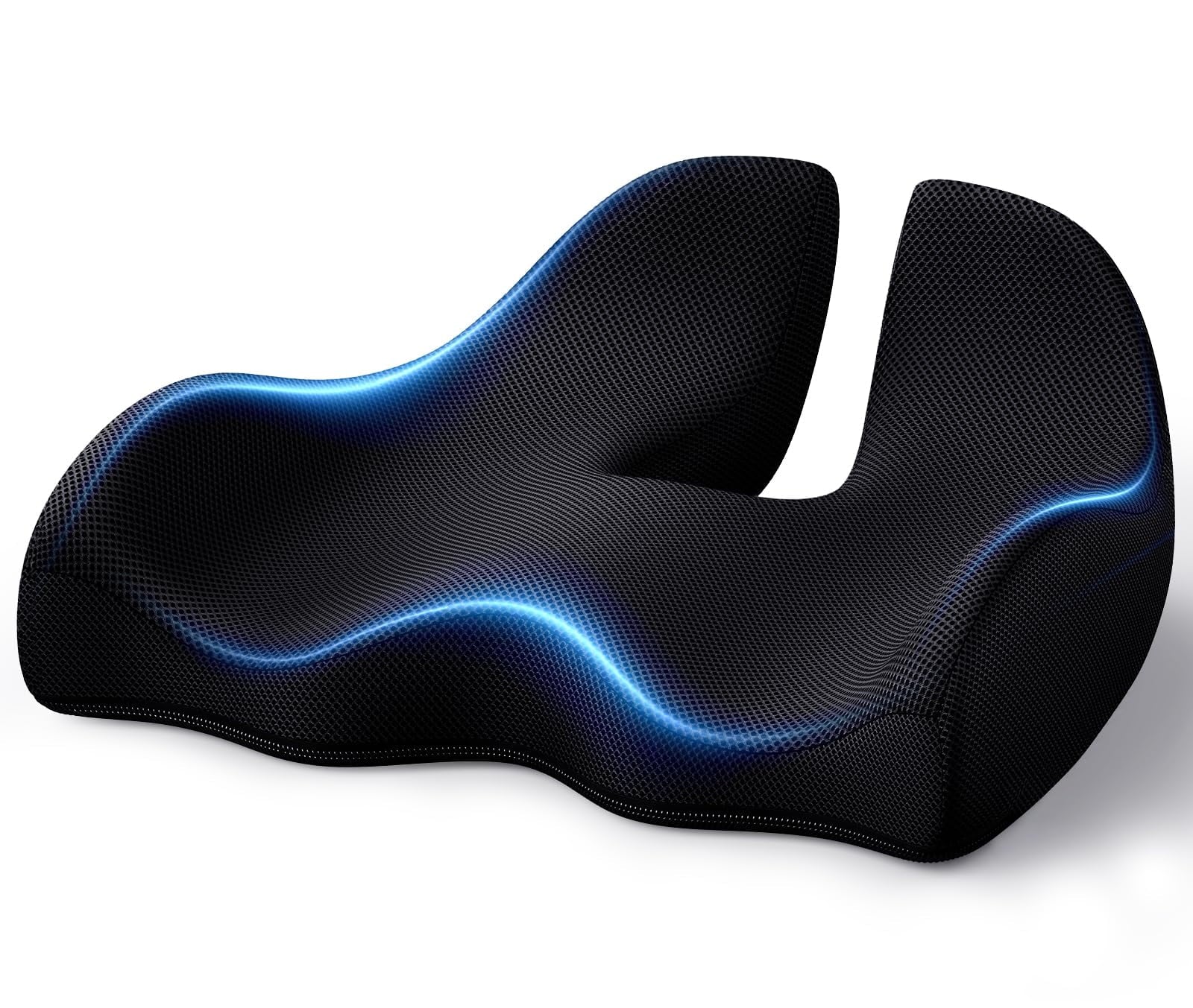 Seat Cushion, X Large Office Chair Cushion for Sciatica & Tailbone Pain Relief, Memory Foam Pad Pillow for Office Desk, Car Seat, Wheelchair