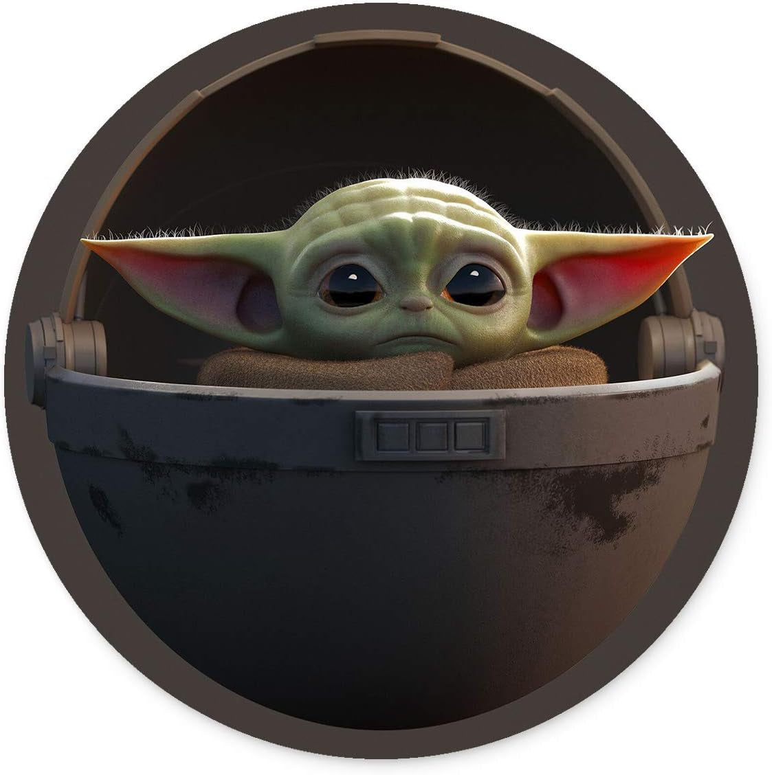 Baby Yoda Mouse Pad, Non-Slip Rubber Gaming Mouse Pad, Office round Mouse Pad