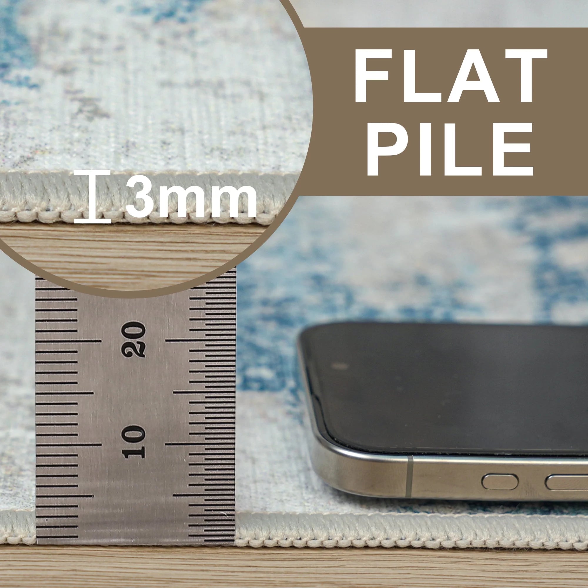 48"X 60" Protective Flooring Office Chair Mat for Hardwood Floor and Tile Floor, Heavy Duty Desk Chair Mat for Carpets, anti Slip Office Floor Mats for Rolling Chairs, Low Pile under Desk Rug