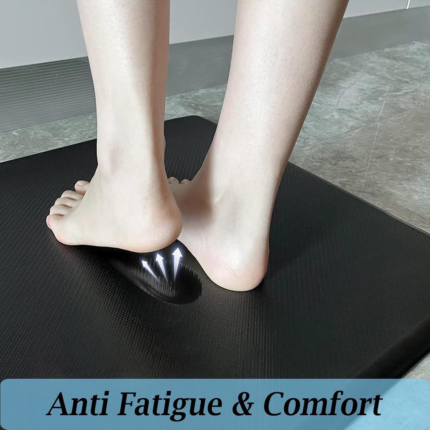 Kitchen Mats for Floor, 3/4 Inch Thick Memory Foam anti Fatigue Mat, Non-Slip...