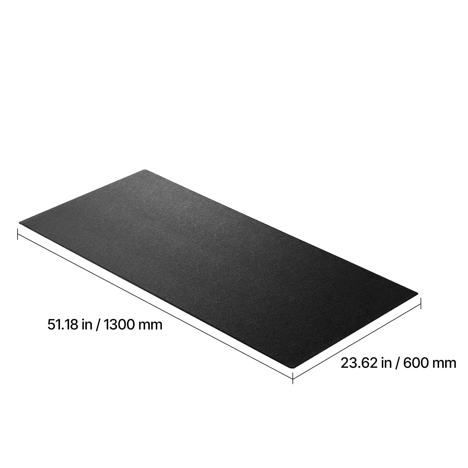 Treadmill Mat for Carpet, 23.62" X 51.18" X 0.16" Exercise Equipment Mat for Elliptical and Walking Pad, Durable PVC Floor Protector, Waterproof and Non-Slip for Home Gym Use