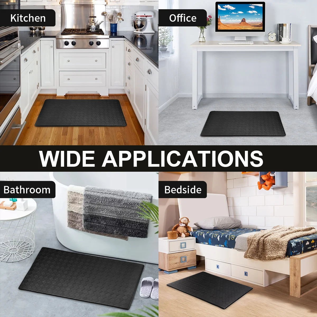 18X30'' Kitchen Mats Kitchen Rugs Anti-Fatigue Floor Mat Waterproof Non-Slip Ergonomic Comfort Mat for Kitchen,Floor,Office,Sink,Laundry