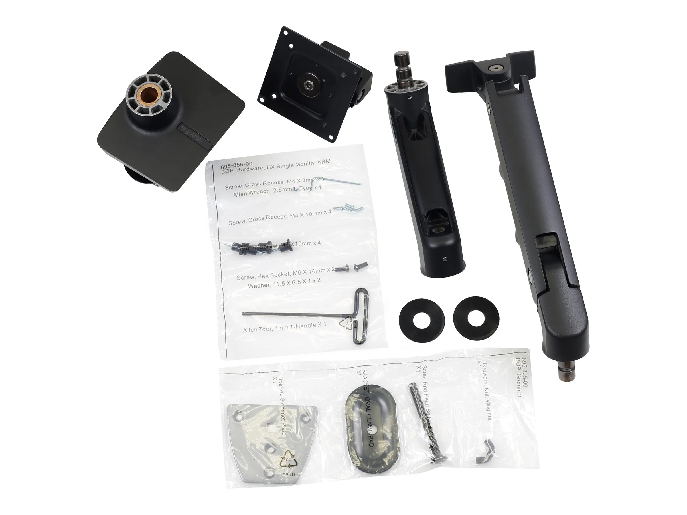 HX Ultrawide Monitor Arm Desk Mount Screens 20-42 Lbs Matte Black