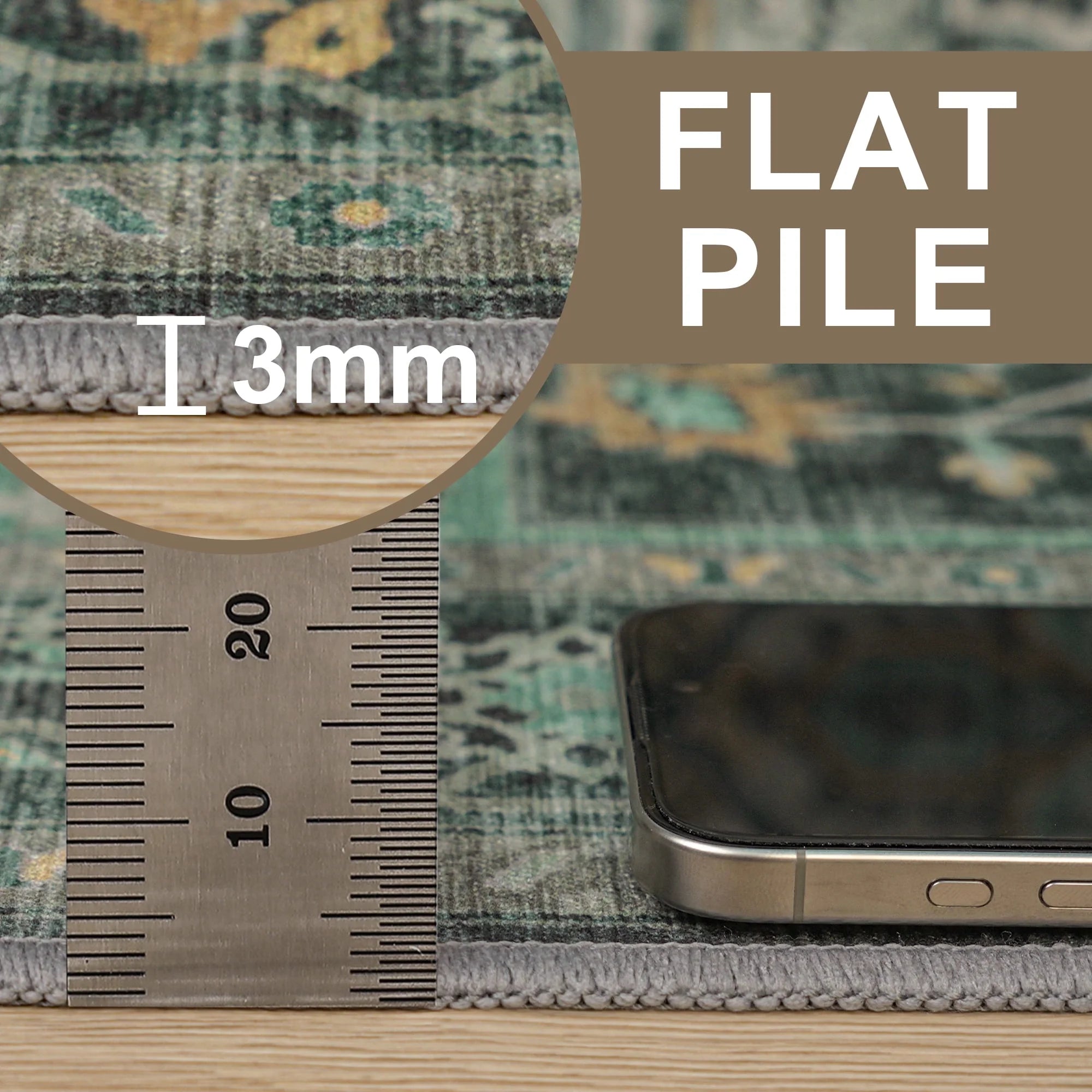 48"X 60" Protective Flooring Office Chair Mat for Hardwood Floor and Tile Floor, Heavy Duty Desk Chair Mat for Carpets, anti Slip Office Floor Mats for Rolling Chairs, Low Pile under Desk Rug